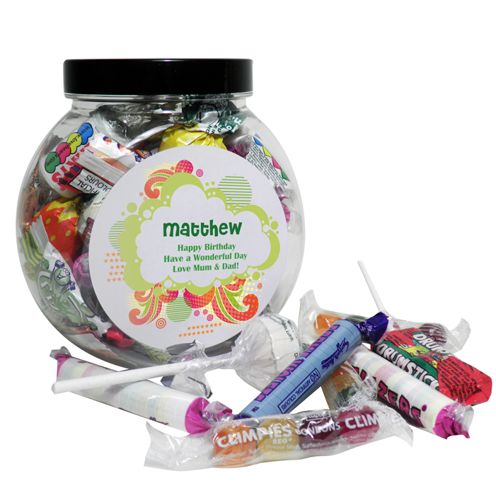 Funky Swirl Sweet Jar